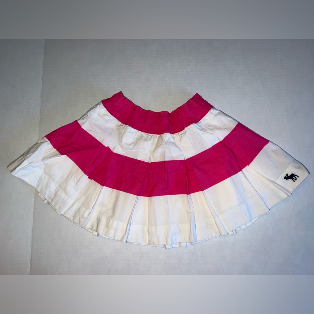NWT Abercrombie kids kick pleated striped skirt size XL